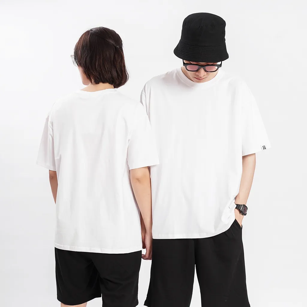 Ảnh Áo Thun Trơn Basic NEWSEVEN form oversize tay lỡ nhiều màu SPATT 4