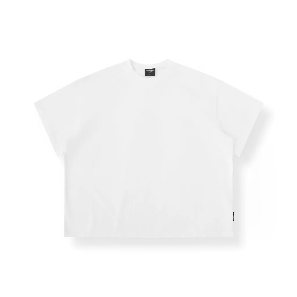 Ảnh Áo Thun Trơn Cotton 2 Chiều NEWSEVEN Nhiều Màu Form Boxy Nam Nữ NAT.499 2