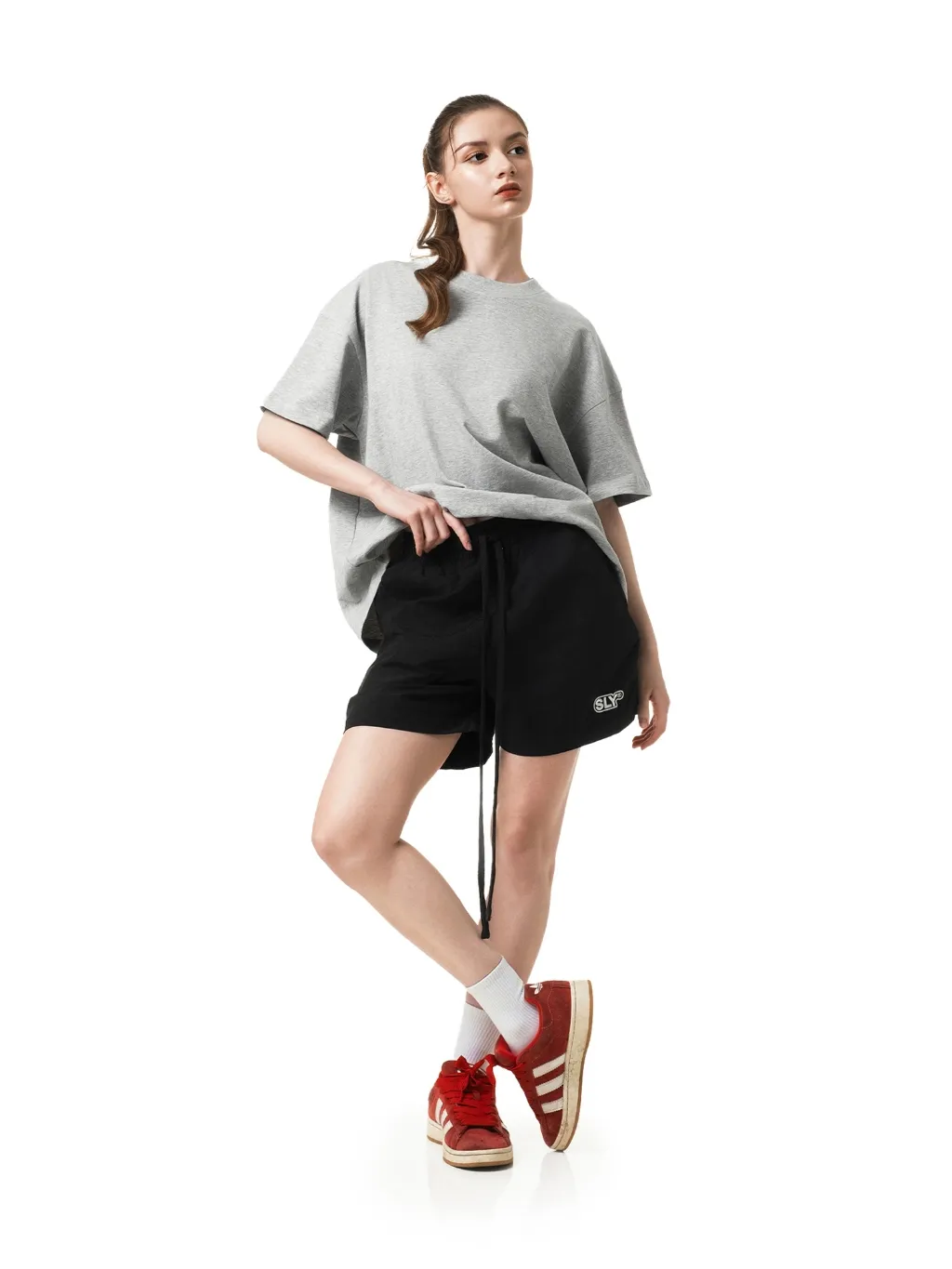 Ảnh Áo thun trơn form boxy SLY Casual Tee 6 màu 3