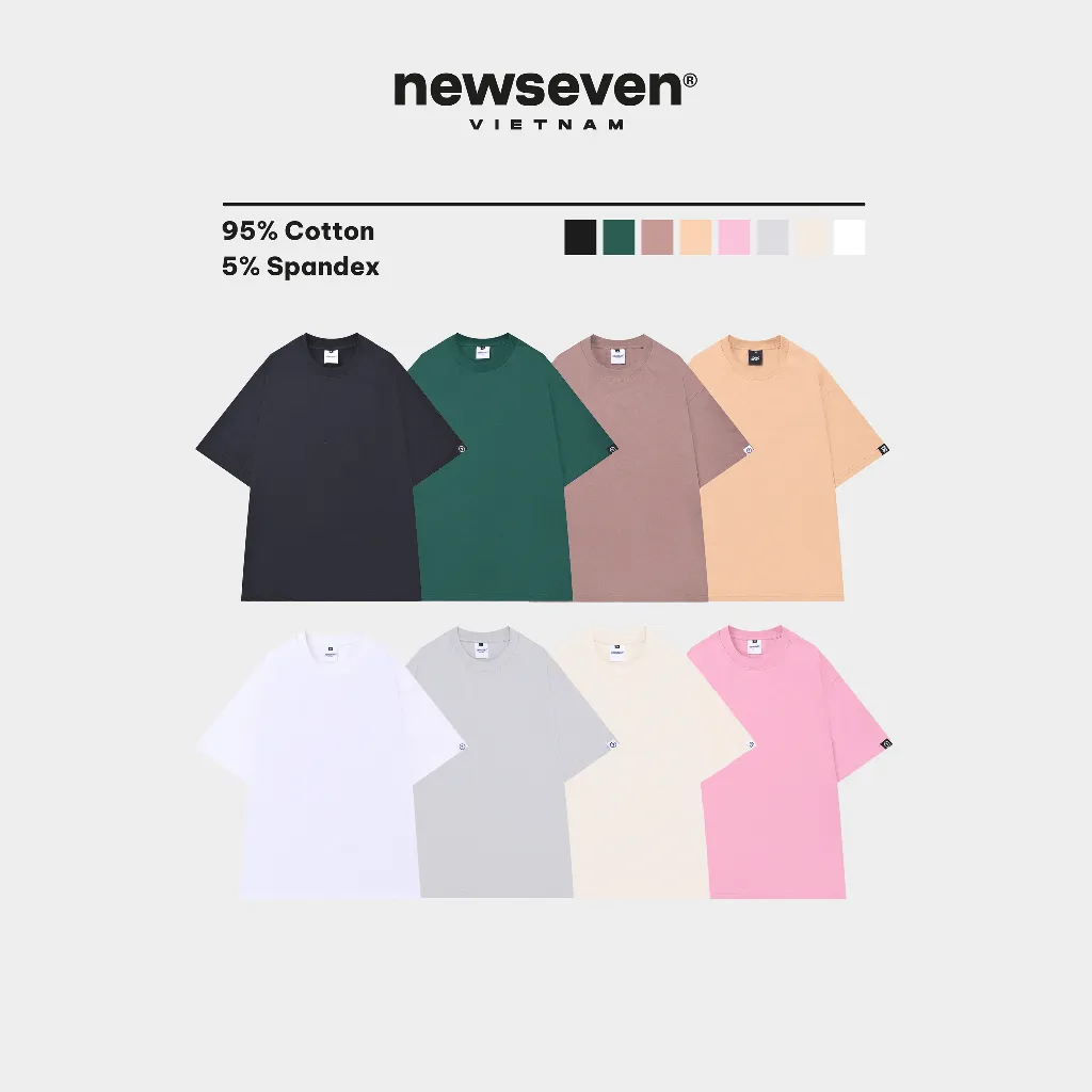 Ảnh Áo Thun Trơn N7 Newseven phông trơn nam nữ 1