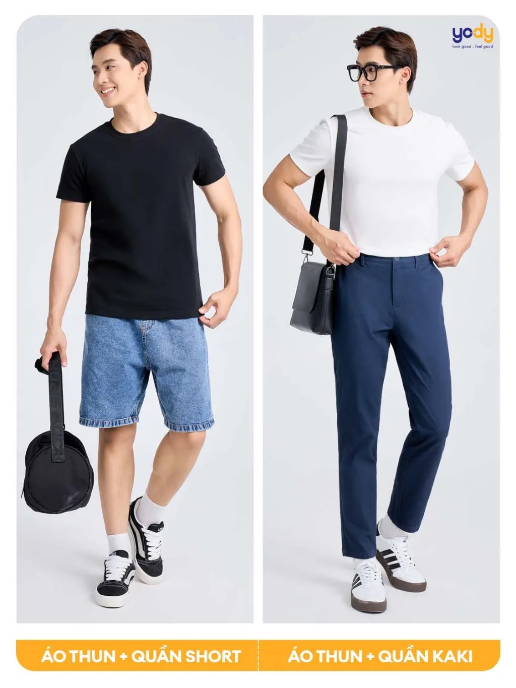 Ảnh Áo thun T-shirt Nam YODY dáng slimfit cơ bản, vải cotton mềm mại, thông thoáng TSM7188 4