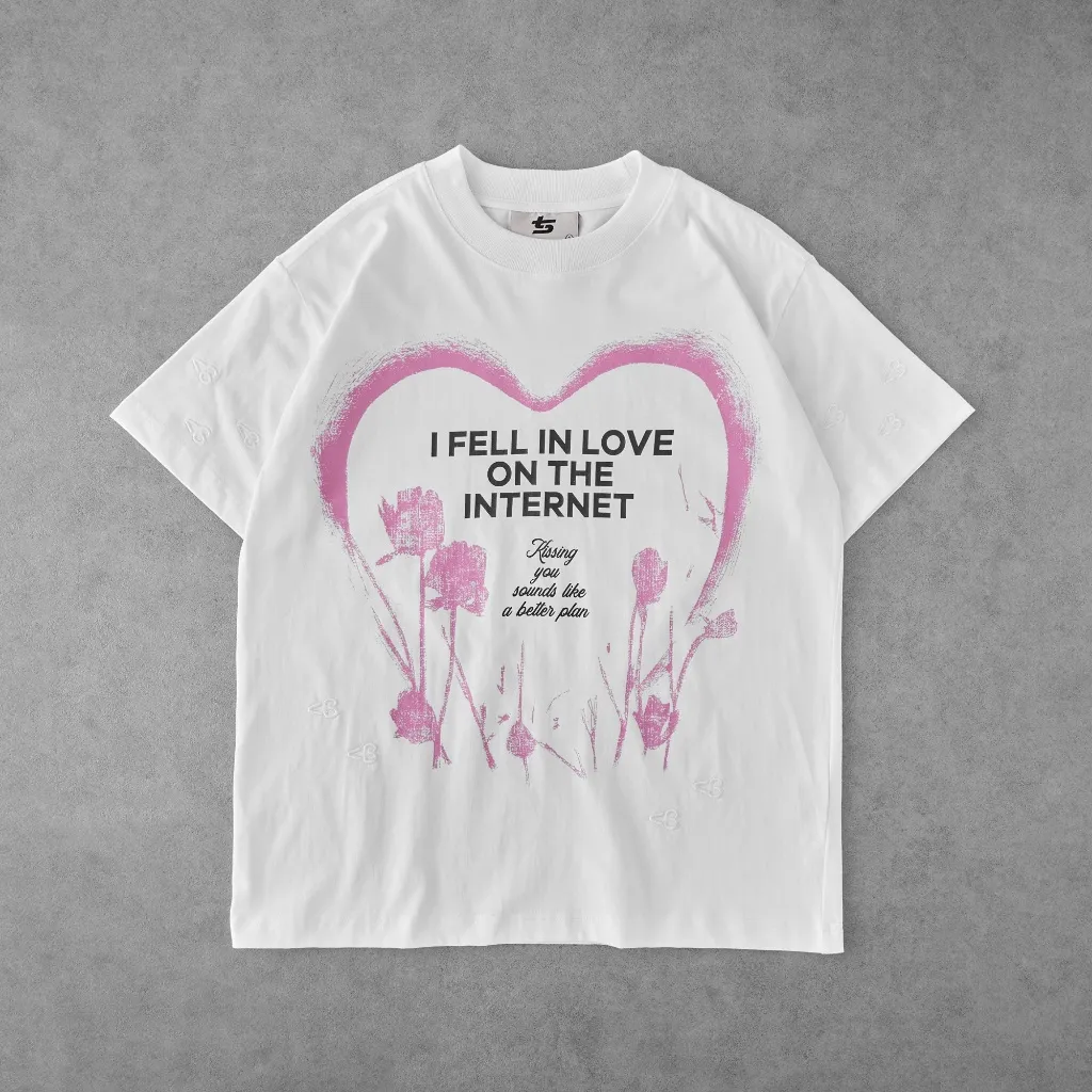 Ảnh Áo Thun TSUN InternetLove Tee - Trắng - [UNISEX] - In Logo - Nam/Nữ - Local Brand - Streetwear 3