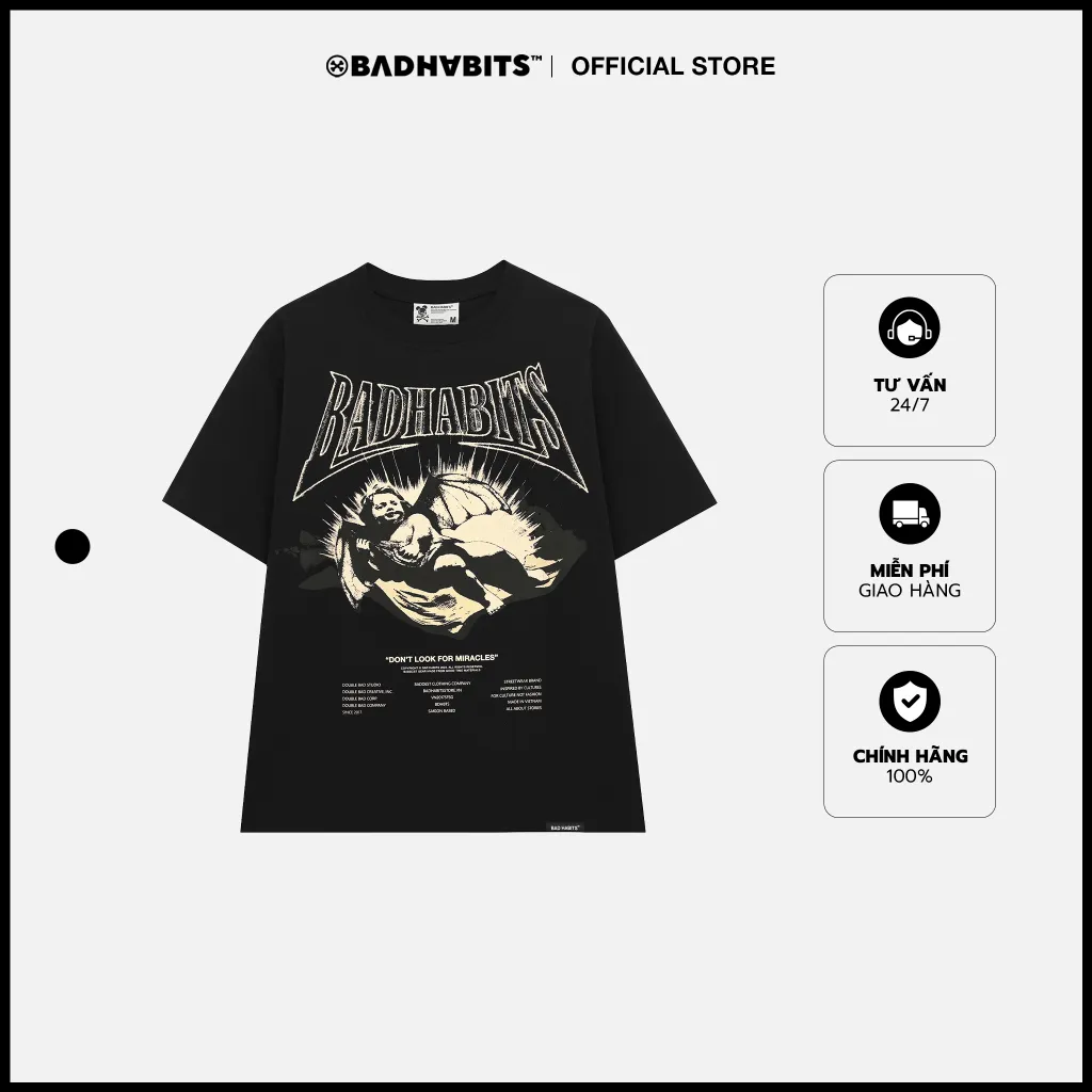 Ảnh Áo Thun Unisex Bad Habits - Fallen Angel Tee - Local Brand Chính Hãng 2