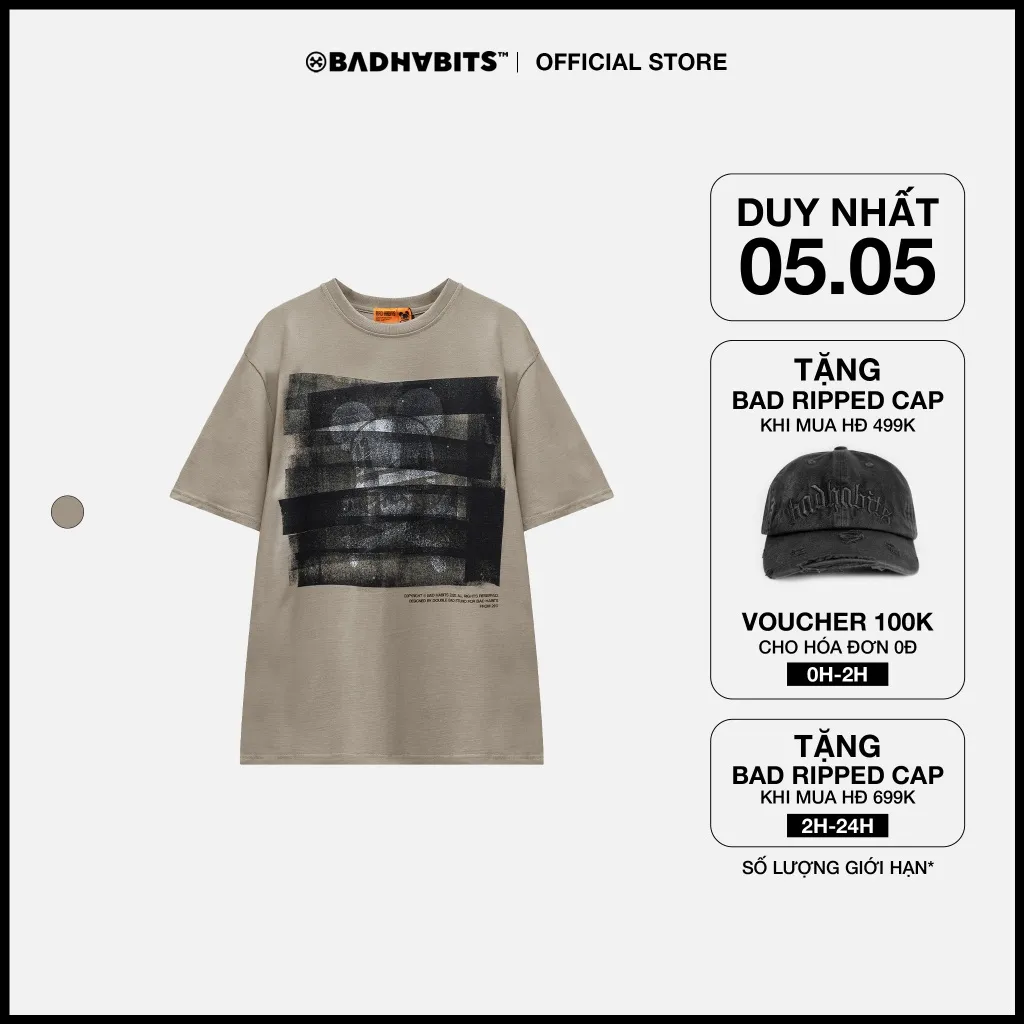 Ảnh Áo Thun Unisex Bad Habits STREET 100% Cotton - Local Brand Chính Hãng 1