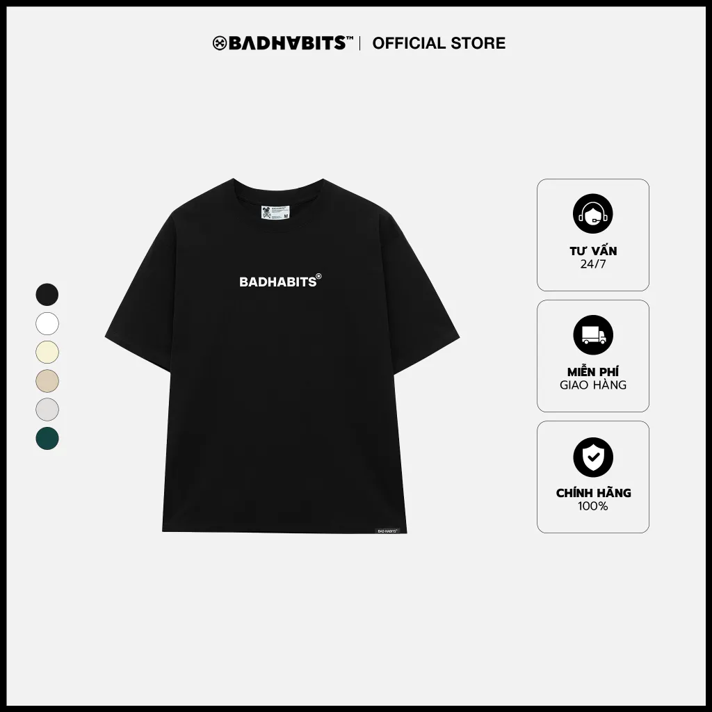 Ảnh Áo Thun Unisex BAD HABITS Basic Tee - Local Brand Chính Hãng 1