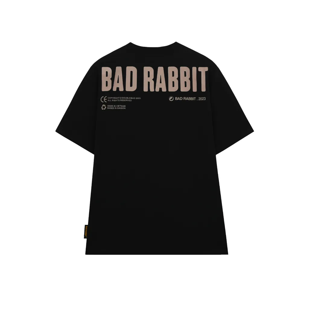 Ảnh Áo Thun Unisex Bad Rabbit- Black Rabbit Player Rabbit Tee - Local Brand Chính Hãng 2
