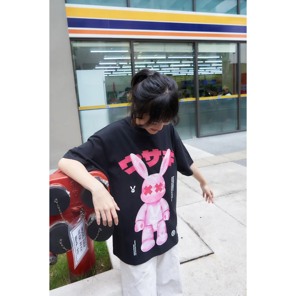 Ảnh Áo Thun Unisex Bad Rabbit DRUNK RABBIT 100% Cotton - Local Brand Chính Hãng 4