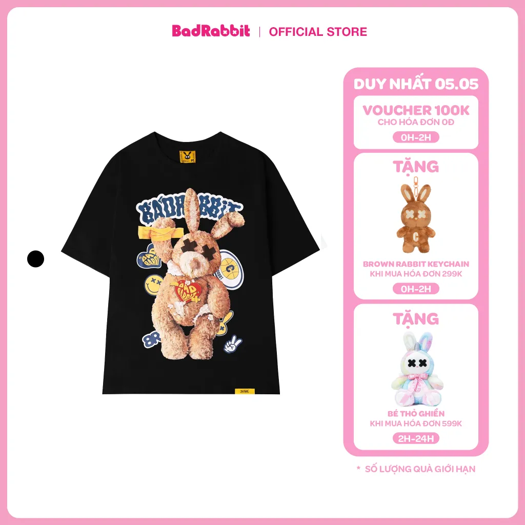 Ảnh Áo Thun Unisex Bad Rabbit- Teddy Rabbit Tee - Local Brand Chính Hãng 1