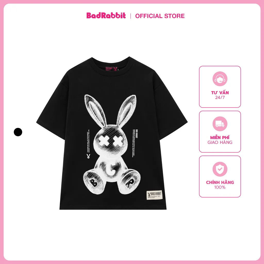 Ảnh Áo Thun Unisex Bad Rabbit RABBIT 3D TEE 100% Cotton - Local Brand Chính Hãng 1