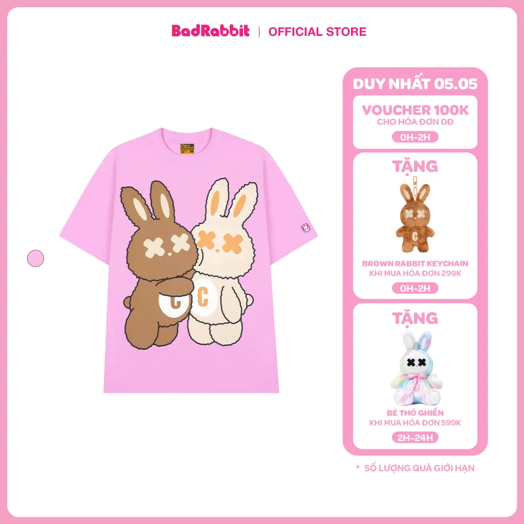 Ảnh ÁO THUN UNISEX BAD RABBIT - HUG TEE  - LOCAL BRAND CHÍNH HÃNG 1