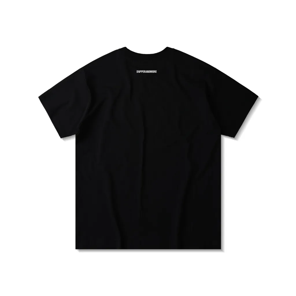 Ảnh Áo Thun Unisex DAPPERANDMORE Space Song Form Rộng Oversize 100% Cotton 250gsm - Black 2