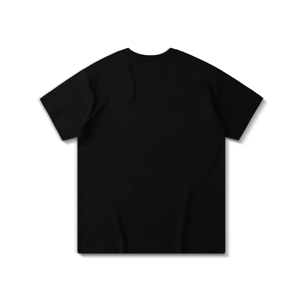Ảnh Áo Thun Unisex DAPPERANDMORE Angelic Human Form Rộng Oversize 100% Cotton 250GSM - Black 1