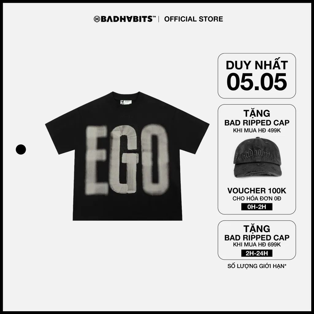 Ảnh Áo Thun Unisex EGO BOXY TEE 100% Cotton - Local Brand Chính Hãng 1