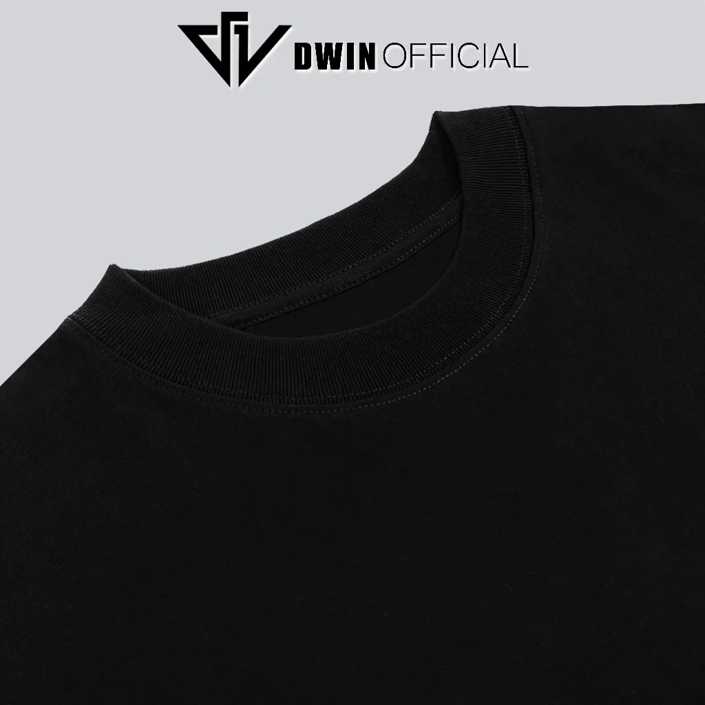 Ảnh Áo thun unisex Hải Phòng thời trang Dwin basic tee phông trơn nam nữ tay lỡ oversize form rộng 3