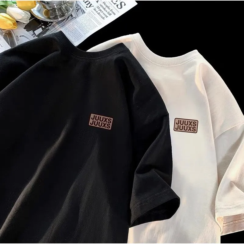 Ảnh Áo thun unisex in chữ JUUXS NAD.Áo phông tay lỡ cực đẹp, form rộng chất cotton khô cao cấp, đi học, đi làm, du lịch 4