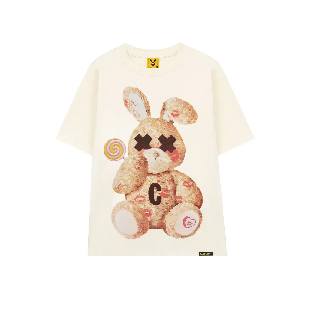 Ảnh ÁO THUN UNISEX - KISS ME RABBIT TEE  - LOCAL BRAND CHÍNH HÃNG - BAD RABBIT CLUB 3