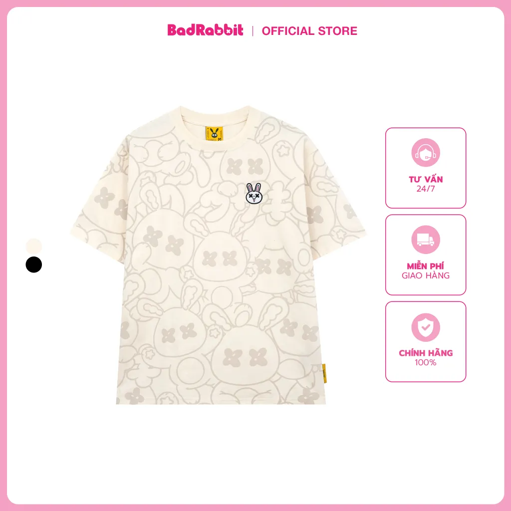 Ảnh ÁO THUN UNISEX - RABBIT FAMILY TEE  - LOCAL BRAND CHÍNH HÃNG - BAD RABBIT CLUB 2
