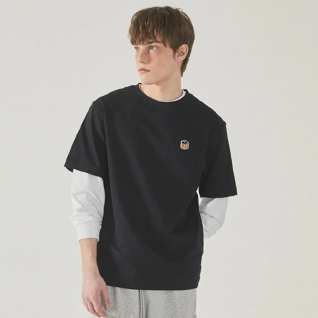 Ảnh Áo Thun WHO.A.U 2PACK Steve Head Patch T-shirt[B]_WHRAF2352U 4