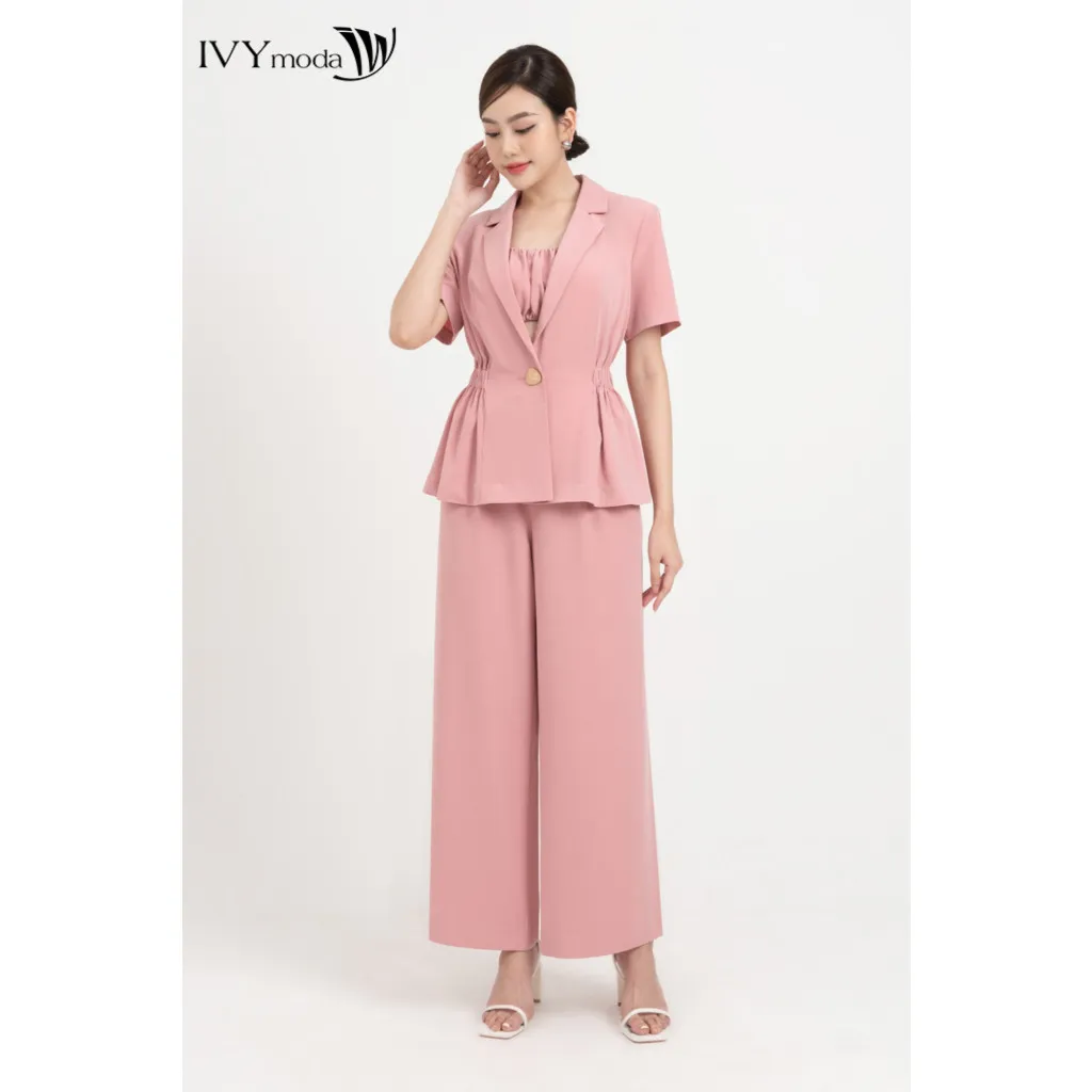 Ảnh Áo Vest kiểu French (kèm áo croptop) nữ IVY moda MS 61M8355 2
