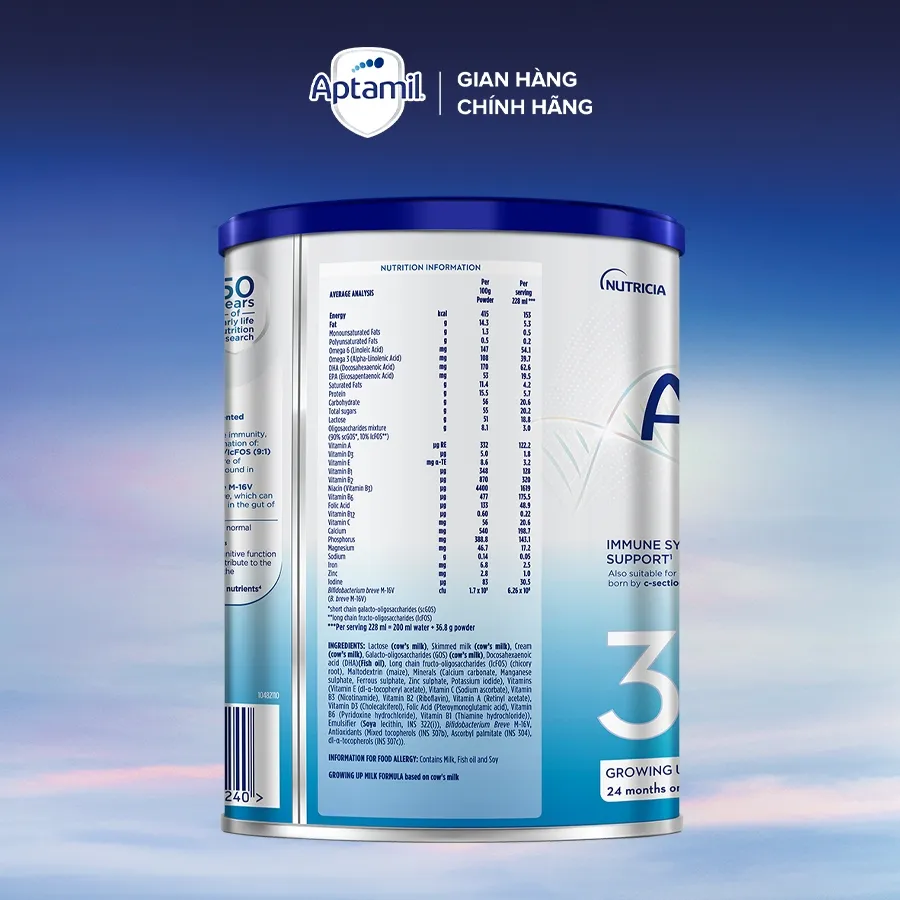 Ảnh [Aptamil x KOL] Sữa bột Aptamil Profutura Kid Cesarbiotik New Zealand số 3 (800g) cho bé từ 24 tháng tuổi 3