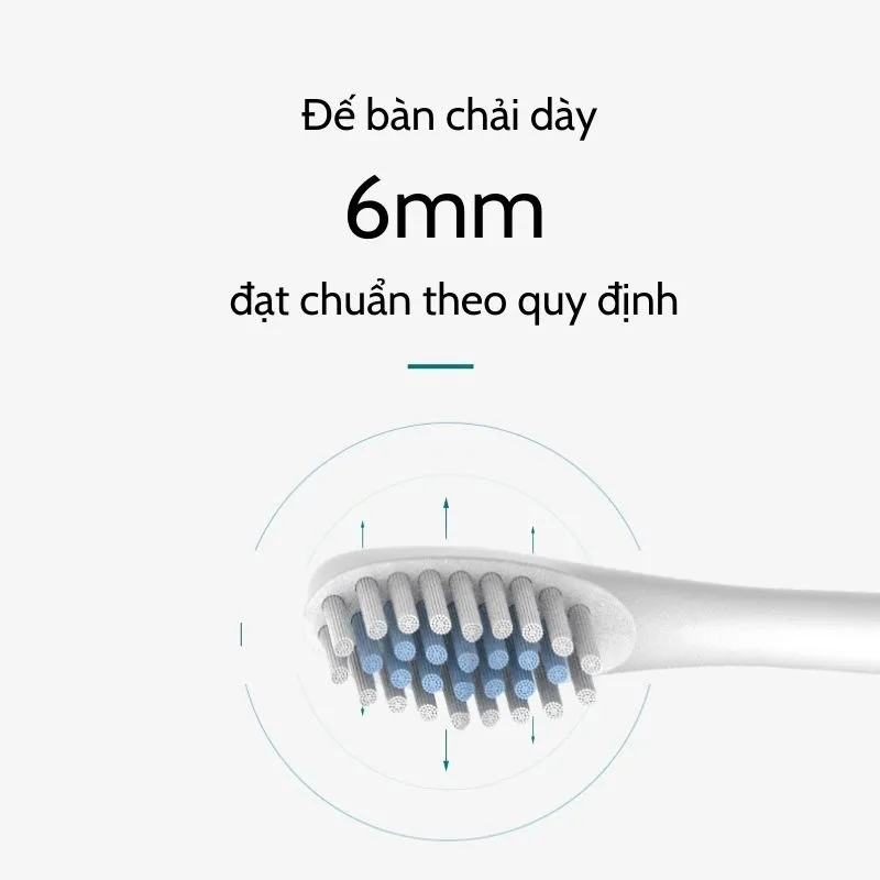 Ảnh Đầu bàn chải điện đánh răng HOKU SONIC X-5 đầu tròn chống thấm lông lụa Dupont mềm mại DBC08 3