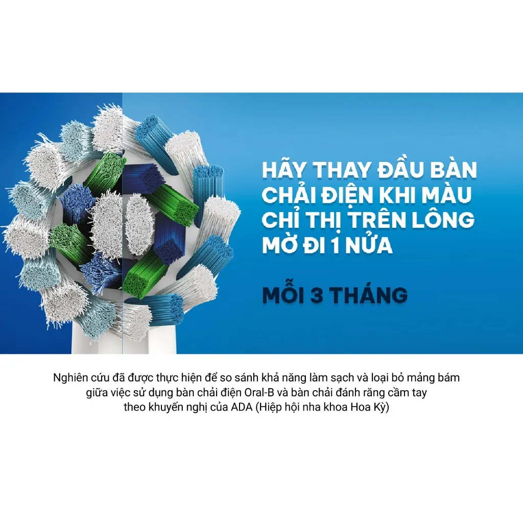 Ảnh Đầu bàn chải thay thế Oral-B (1 vỉ - 2 cái). Hàng chính hãng 100% 2