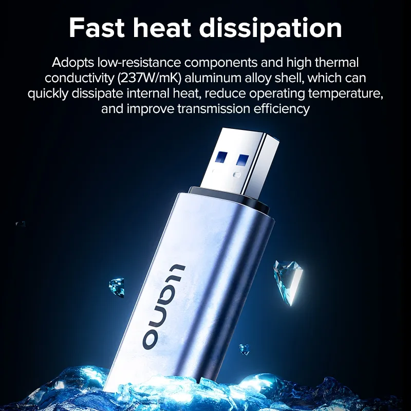 Ảnh Đầu đọc thẻ nhớ sd 2 trong 1 LLANO cổng USB 3.0 5gbps 4