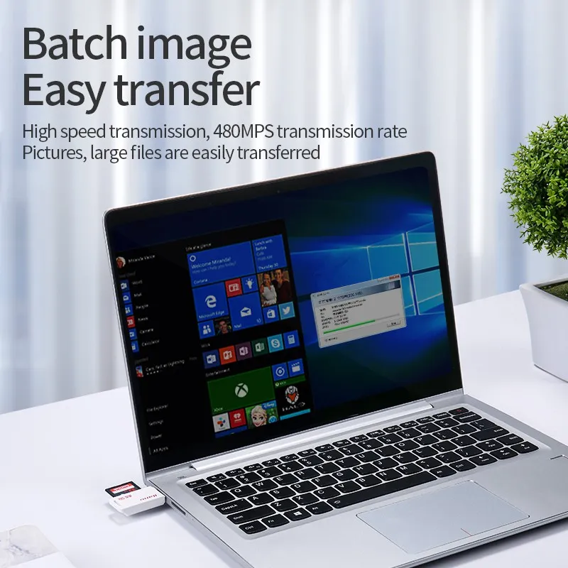 Ảnh Đầu đọc thẻ nhớ USB LLANO TF/ SD 2 trong 1 3