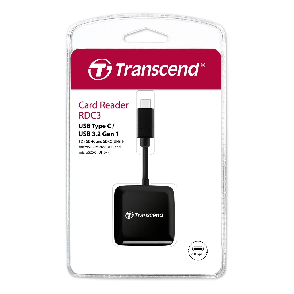 Ảnh Đầu đọc thẻ nhớ USB Type-C OTG Transcend TS-RDC3K Bảo hành 2 năm 4