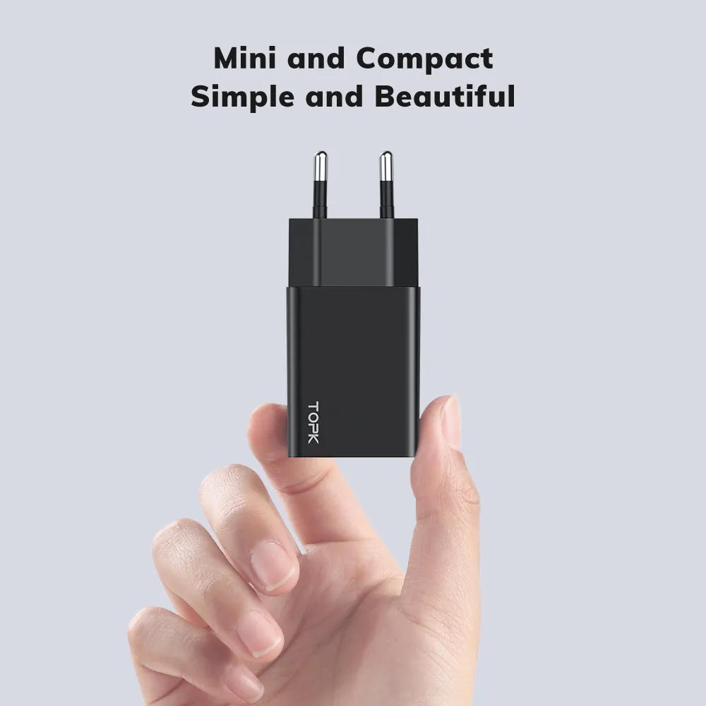 Ảnh Đầu sạc TOPK B25 10W 5V 2.1A MINI USB cho điện thoại 2