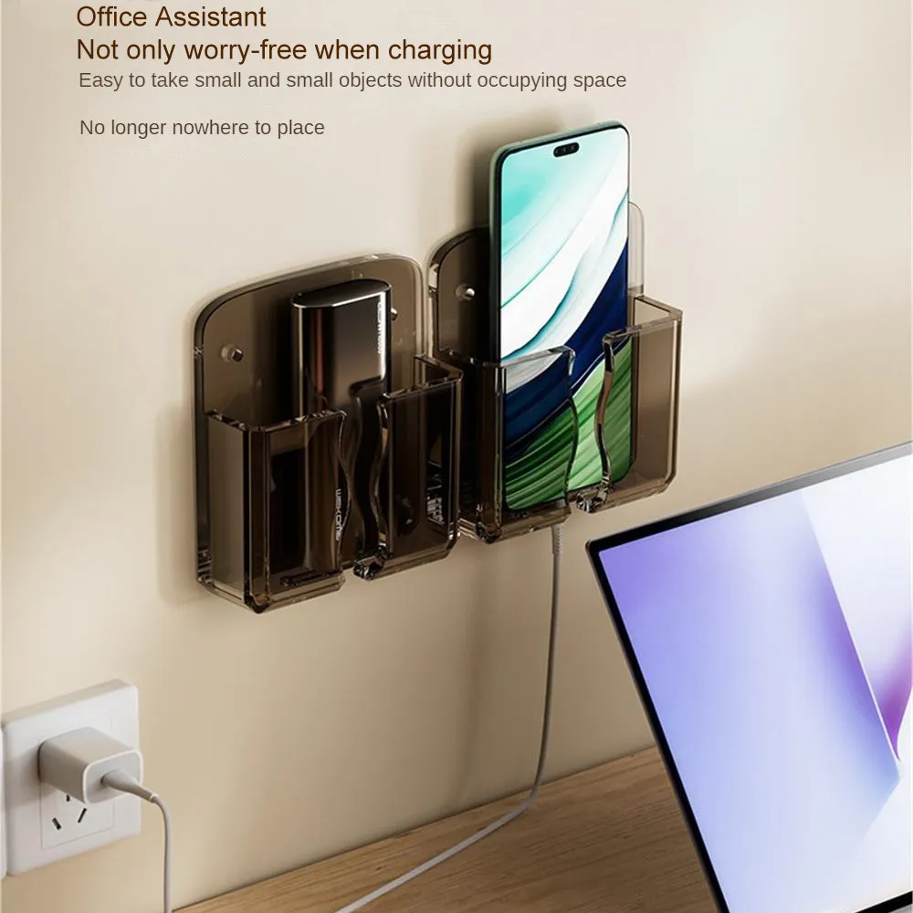 Ảnh Aubess [Mua 1 Tặng 1] Giá đỡ điện thoại gắn tường - Keo dán siêu bền Không cần khoan, Sạc không bị rối & Sử dụng đa năng cho gia đình/văn phòng 1