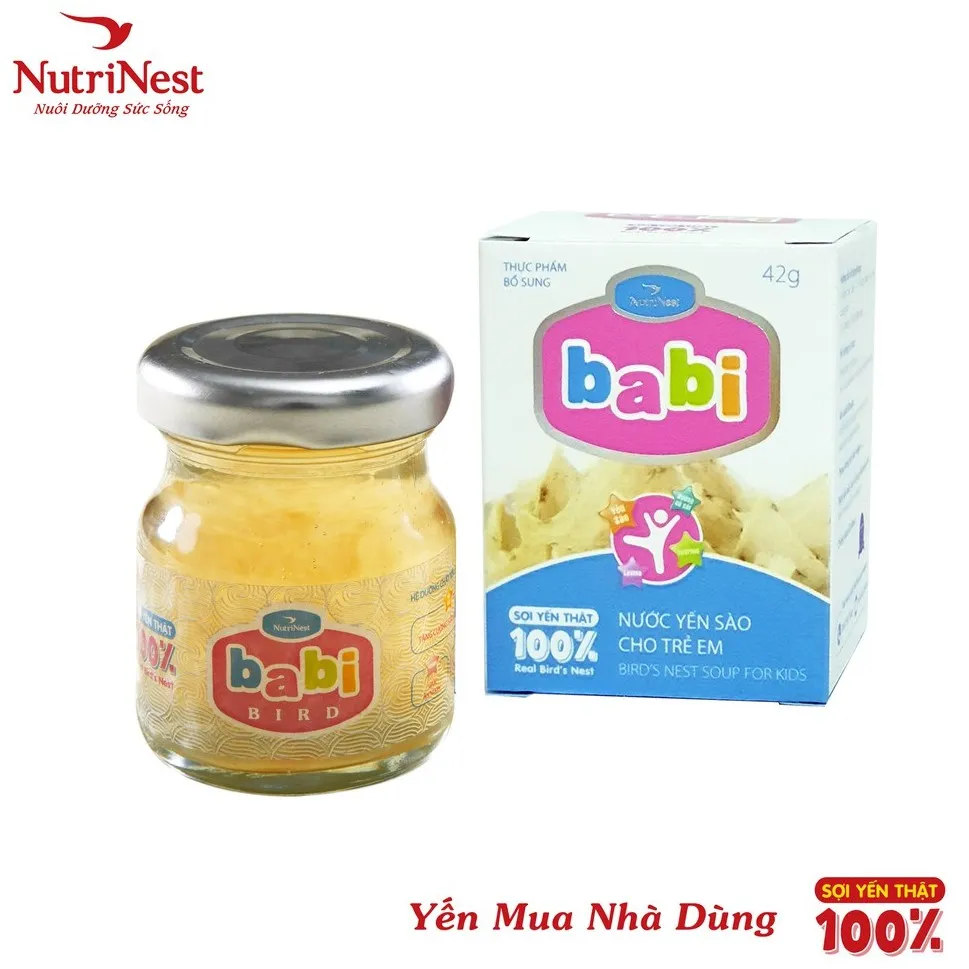 Ảnh Babi Nước Yến Sào Cho Trẻ Em Sợi Yến Thật 100% - NUTRINEST - Hũ Đơn (42g) 4