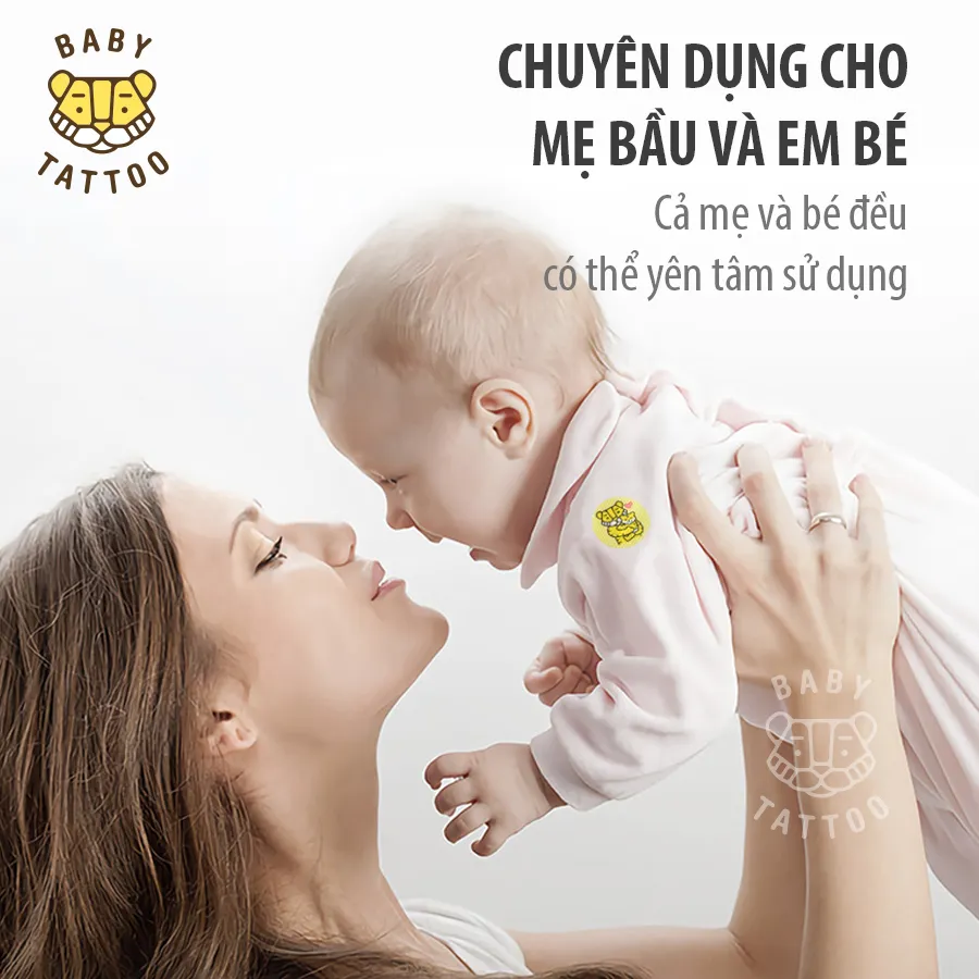 Ảnh BABY TATTOO Miếng Dán Chống Muỗi, Côn Trùng Cho Trẻ Em Từ Thiên Nhiên Hương Thảo Dược Nhẹ Nhàng 1 hộp 24 miếng 4