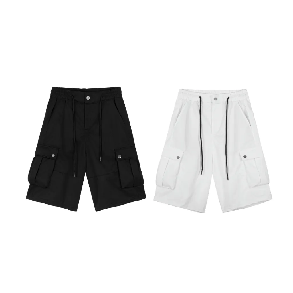 Ảnh Baggy Kaki Short SAIGONESE Quần Đùi Lửng  Form Rộng Unisex Nam Nữ 1