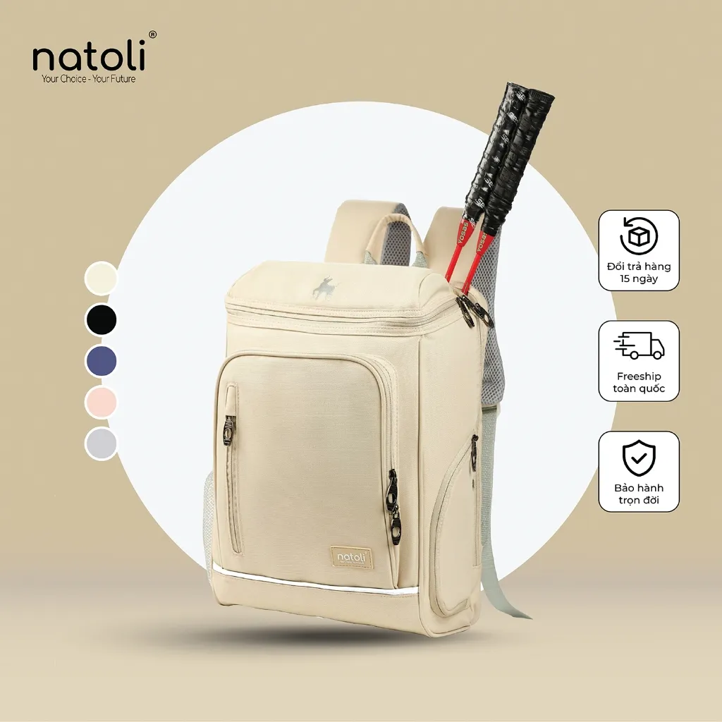 Review Balo Cầu Lông NATOLI BST B26: Chống Nước, Đựng Vợt & Giày Chuyên Dụng