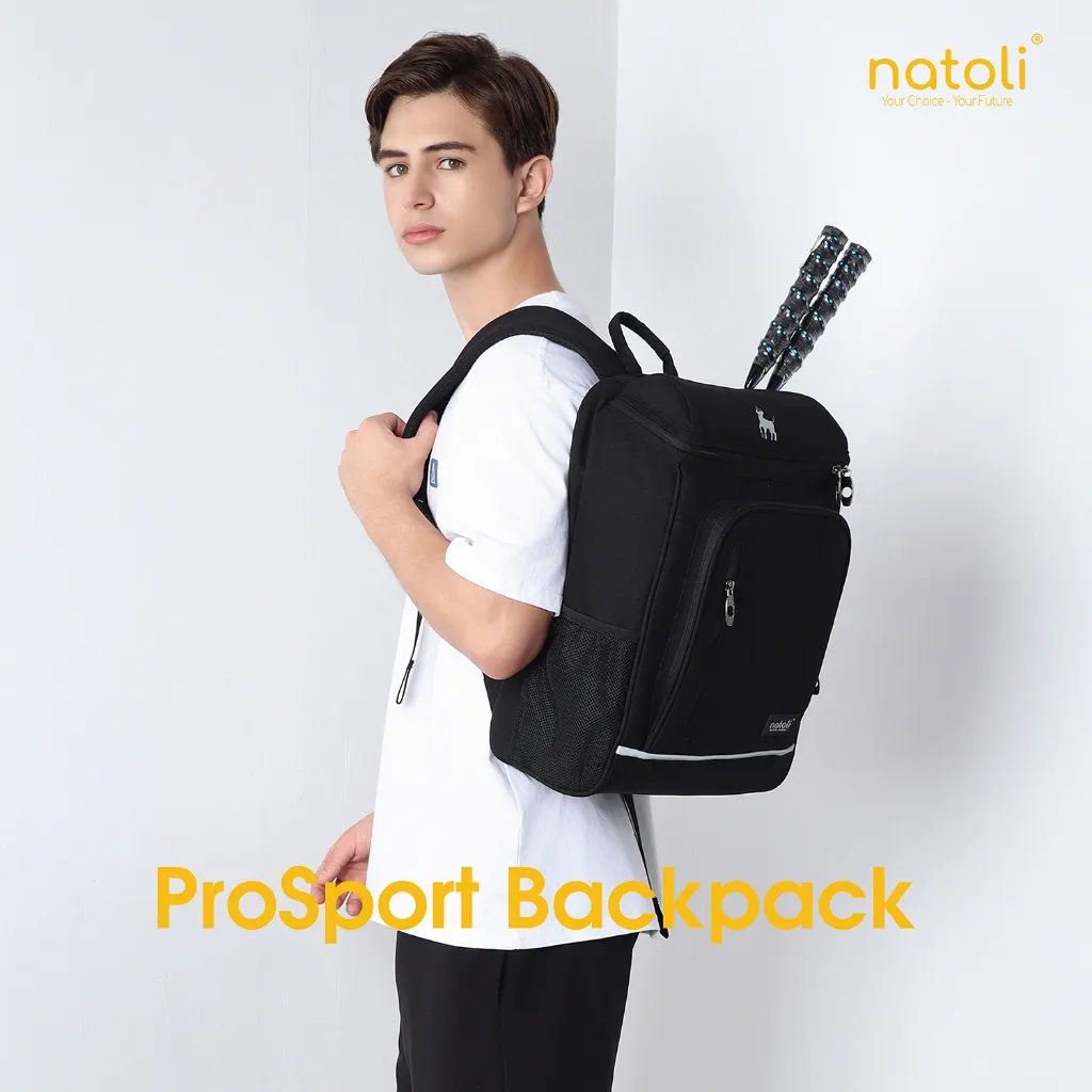 Ảnh Balo cầu lông thể thao NATOLI đựng giày, đựng vợt cầu lông, chống nước cao cấp BST ProSport Backpack B26 2