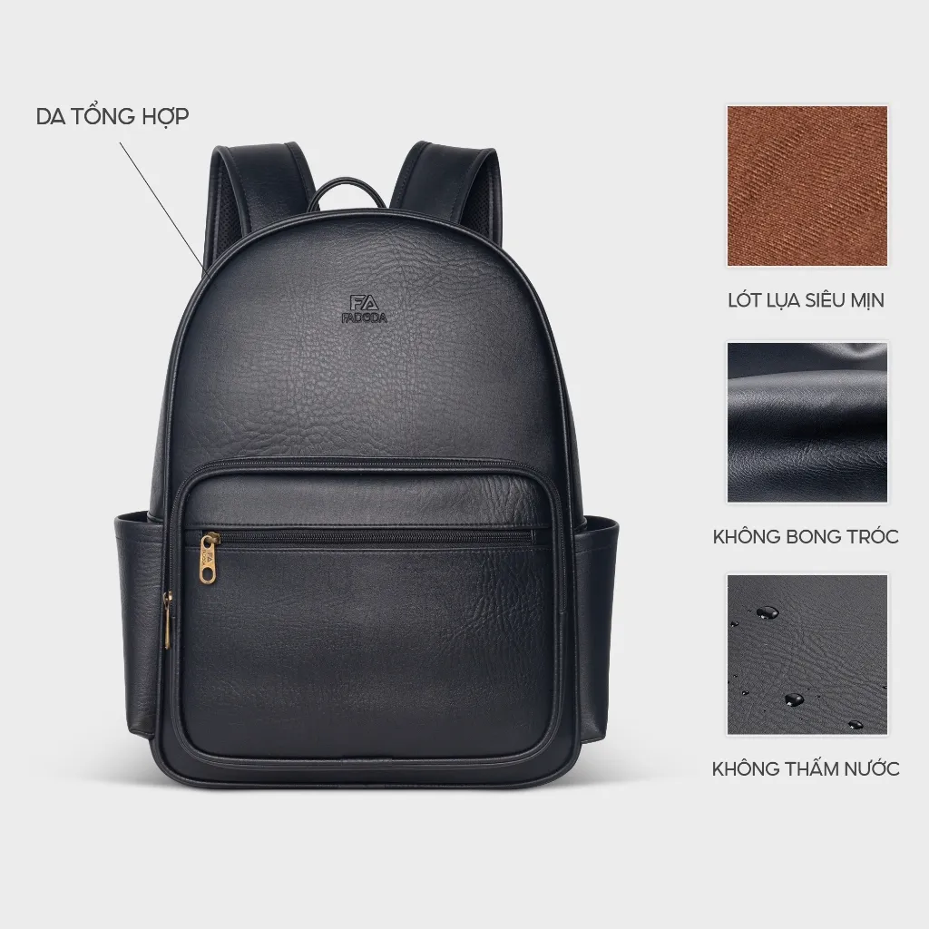 Ảnh Balo da công sở cao cấp unisex Fadoda FBA25 3