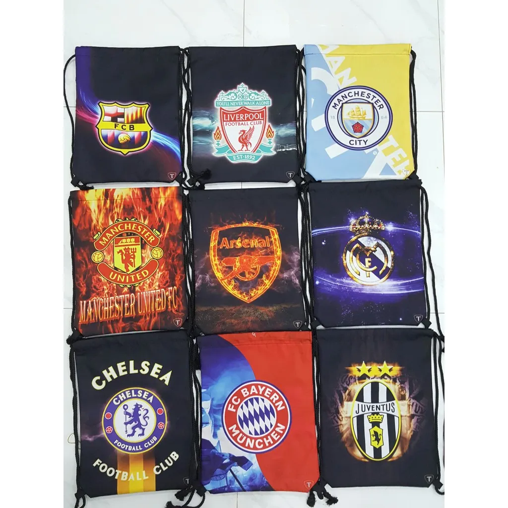 Ảnh Balo dây rút Football TROY FB hình logo câu lạc bộ bóng đá RealMadrid 1