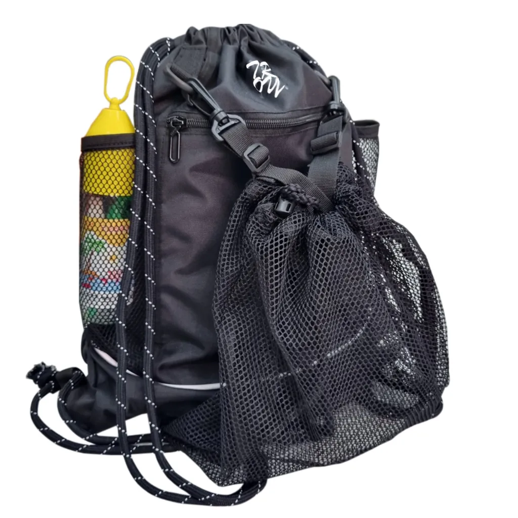 Ảnh Balo dây rút thể thao có ngăn lưới đựng bóng rổ, bóng đá TROY Sport, vải bố PVC chống thấm 3