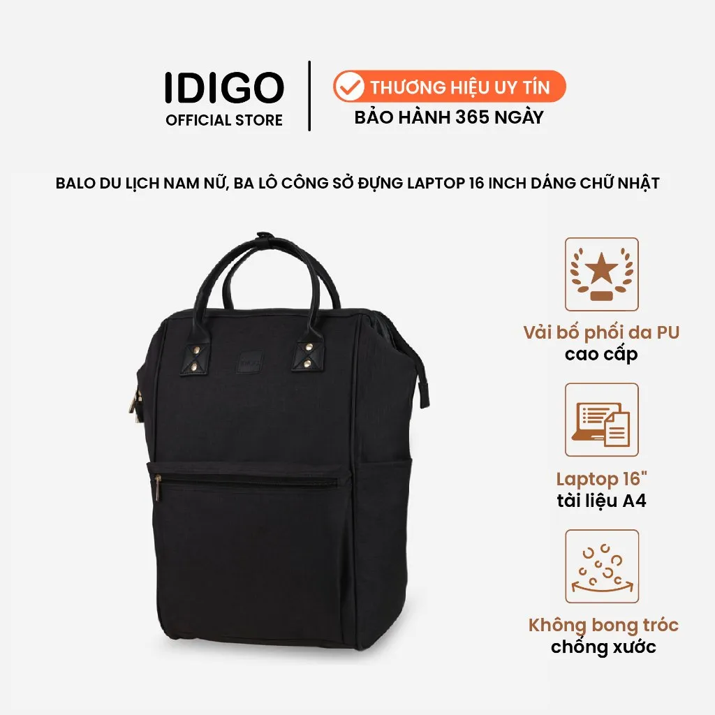 Ảnh Balo du lịch unisex đa năng dáng chữ nhật IDIGO UBP2-518-00 1