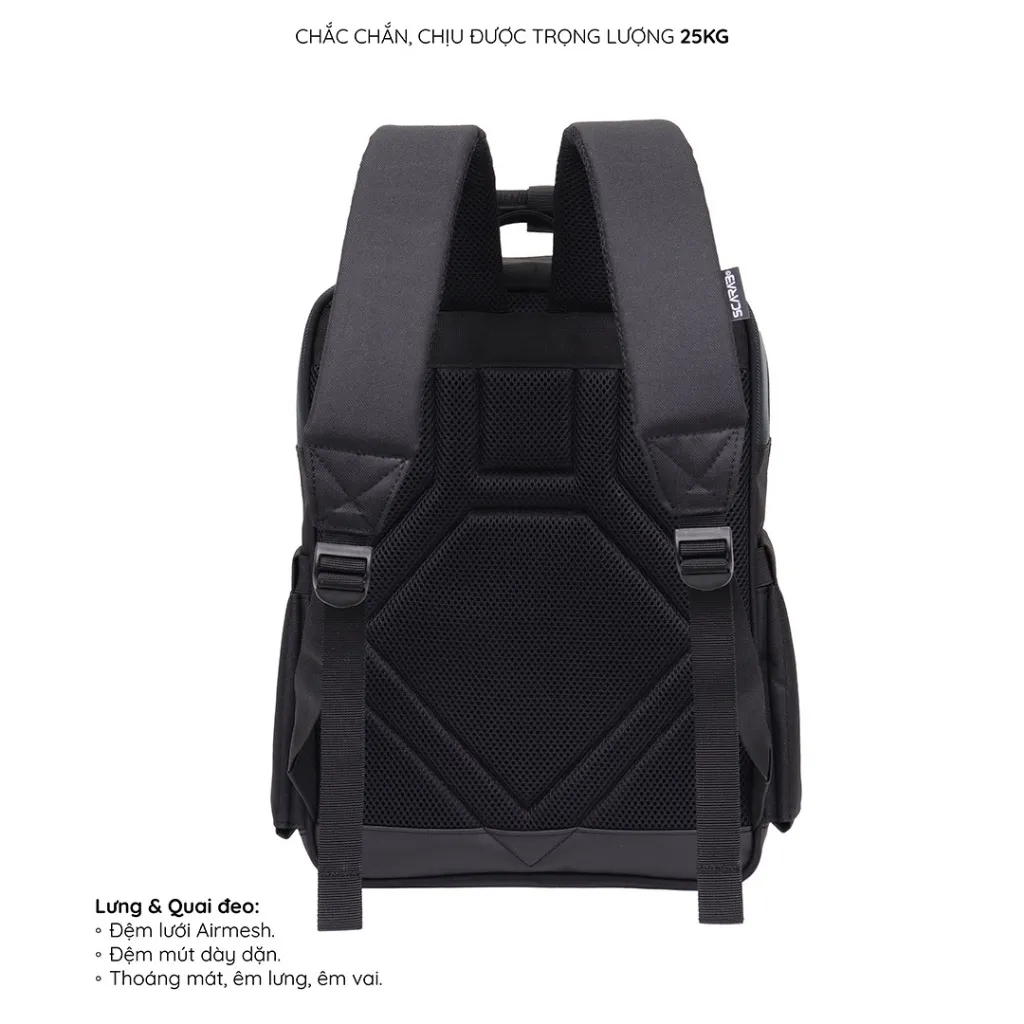 Ảnh Balo Đi Học Nam Nữ, Ba lô Chống Sốc Đựng Vừa Lap 16inch - SCARAB HIGH STREET BACKPACK UNISEX 3