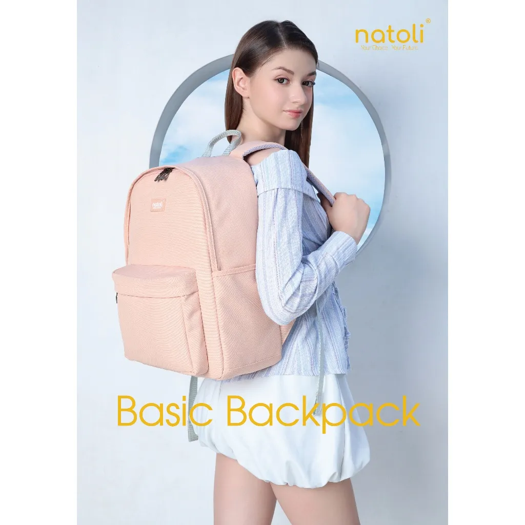 Ảnh Balo đi học nam nữ NATOLI nhiều ngăn chống nước cao cấp - Basic Backpack B2 2