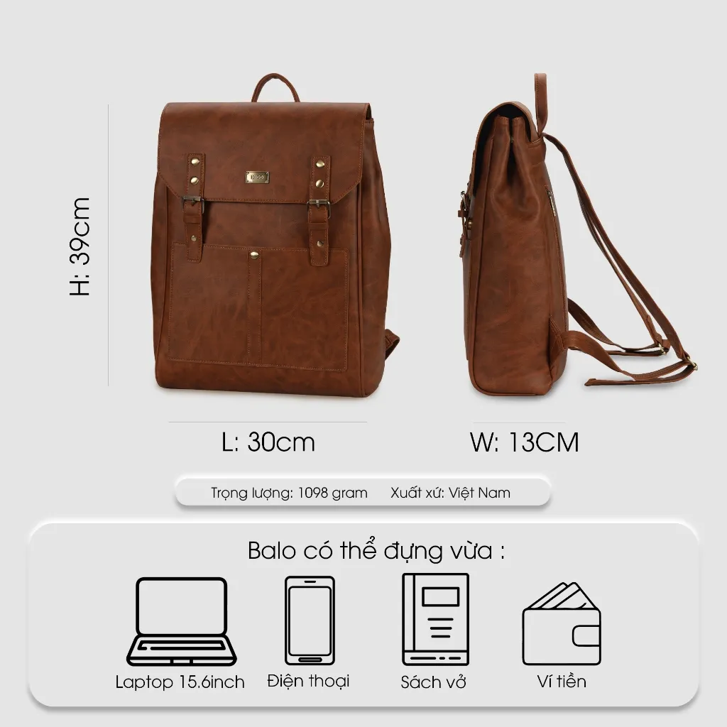 Đánh Giá Balo Laptop Da IDIGO UBP2-6031: Công Sở, Thời Trang, Đựng 15.6 inch