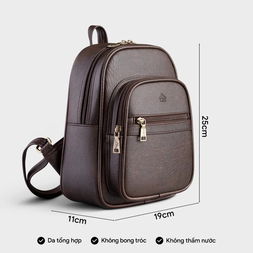 Ảnh Balo Lata (Thời trang nữ cá tính - Balo da BAL71) 2
