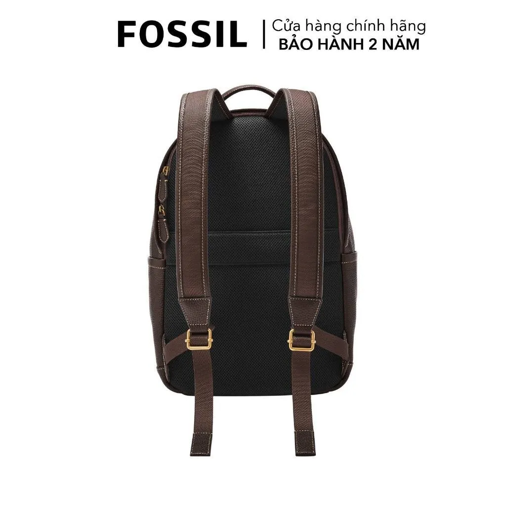 Ảnh Balo nam Fossil BUCKNER, da thật, màu nâu đậm, đựng laptop, MBG9631203 3