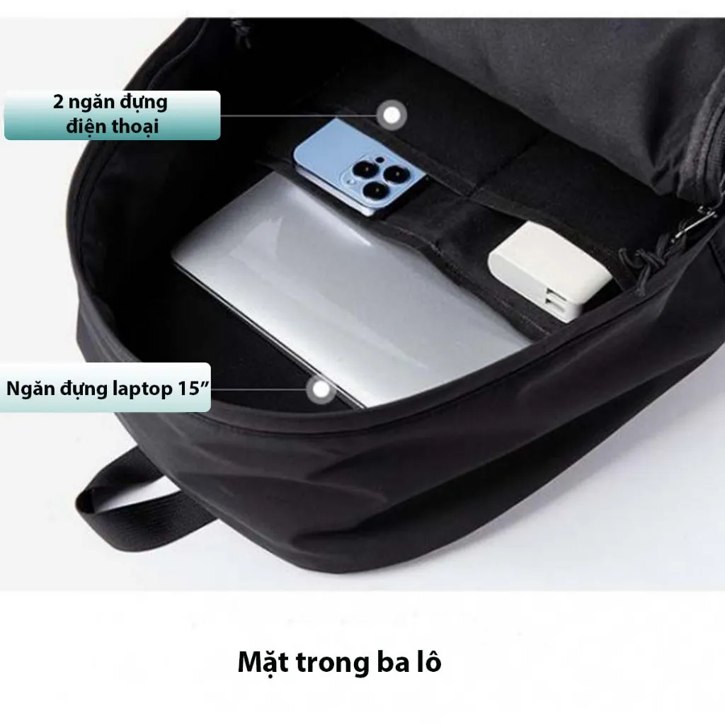 Ảnh Balo nam đi học cao cấp đệm mút dày chống sốc laptop 15inch CHENNY CN297 4