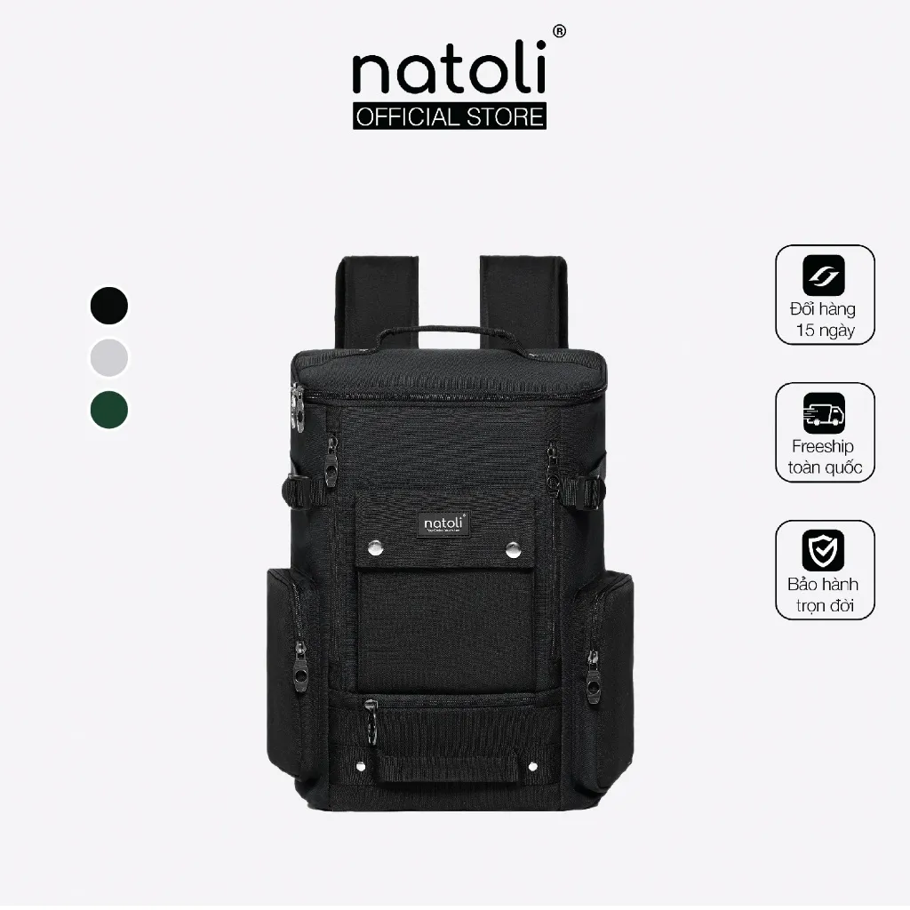 Đánh giá Balo nam NATOLI B9: Chống Thấm, Chống Sốc Laptop, Unisex - Mua ngay