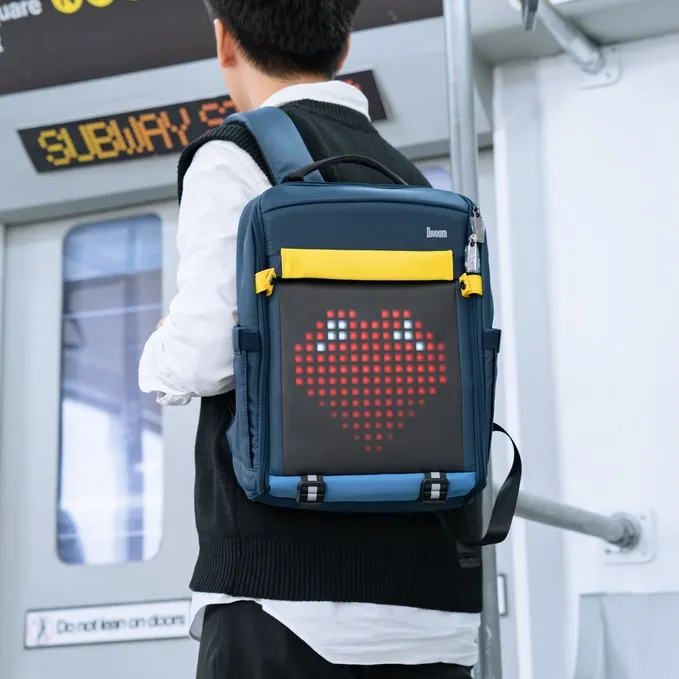 Ảnh Balo nam nữ Divoom Backpack-S màn hình Led hiển thị pixel art, ngăn chứa laptop 14.5 inch chống sốc, nhiều ngăn 3