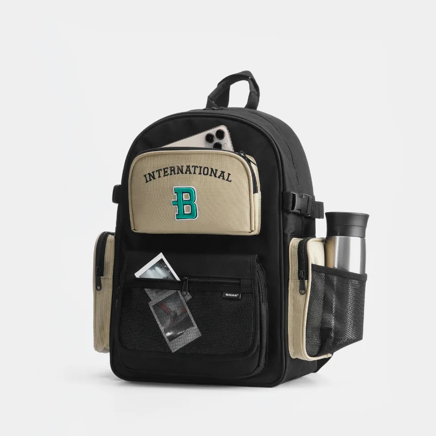 Ảnh Balo nam nữ đi học đi làm BAMA Border Backpack chống nước nhiều ngăn đựng laptop 15 6 inch 4