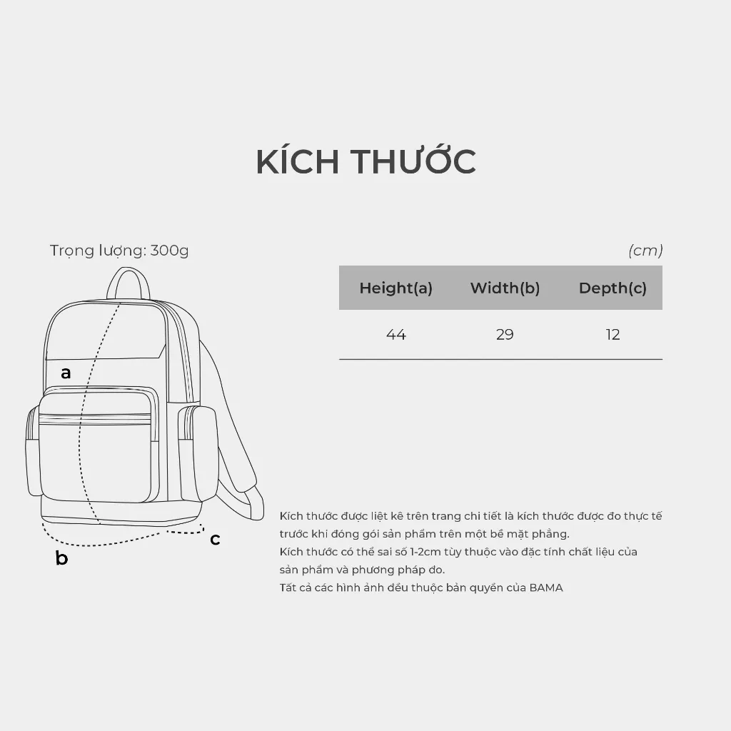 Ảnh Balo nam nữ đi học đi làm BAMA Casual Backpack chống nước nhiều ngăn, cặp sách đi học đựng laptop 15 6 inch 3